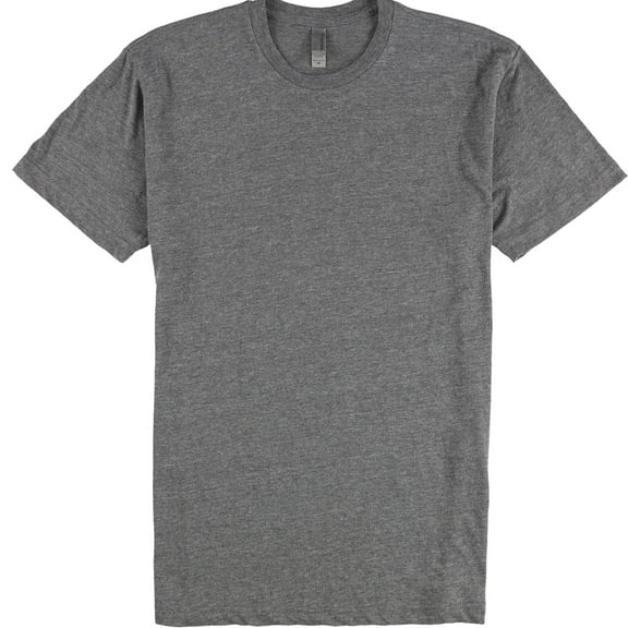 Next Level Mens Heathered Crew Neck Basic T-Shirt, Grey, Medium
