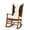 Brown, variant on ROFIEJOX 2-Piece Rocking Chair Cushion Set, Chenille Back and Seat Cushions with Non-Slip Bottom and 6 Ties, 28.4" x 19" Back, 19" x 19" Seat, Brown