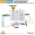 thumbnail image 5 of Spark 8-Foot Trampoline, with Safety Enclosure, Green, 5 of 6