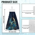 thumbnail image 7 of ZIATUBLE Moon Butterfly Kitchen Hanging Towels Floral Hanging Hand Dry Towels with Snap Button Bathroom Hand Towels with Hanging Loops Hanging Dish Towels Elastic Dish Cloths, 7 of 7