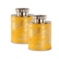 thumbnail image 4 of jifeng 2 Pieces Paper Cereal Container Biscuit Jar Tea Jar for Living Room Bar Home Gold, 4 of 8