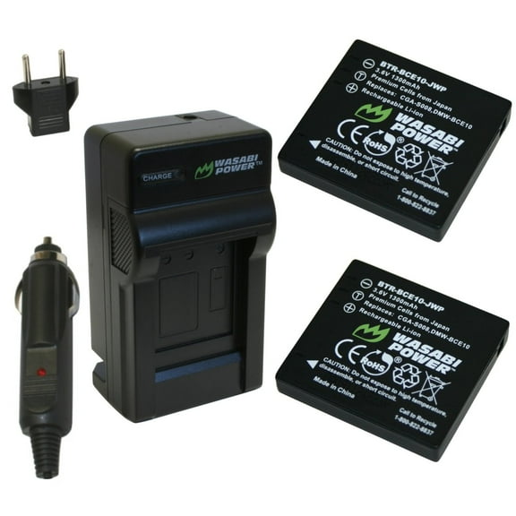 Wasabi Power Battery (2-Pack) and Charger for Ricoh DB-70