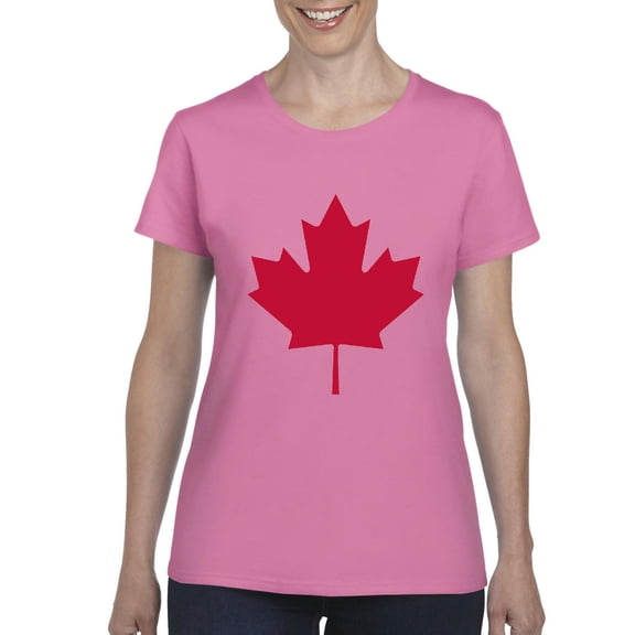 NIB - Women's T-Shirt Short Sleeve - Canada Leaf