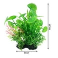 thumbnail image 5 of Artificial Plant Aquarium Ornament, High Simulation Plastic Harmless Anti-fade Water Grass Fish Tank Decoration for Hotel Home Office Decoration, 5 of 8
