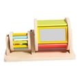 thumbnail image 4 of Juguete de tambor giratorio, tambor rodante de madera, regalos, juguete sensorial de reconocimiento de Color, juguete educativo para edades tempranas, 4 of 9
