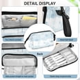 thumbnail image 4 of Nylon Fish Mouth Pencil Case with Large Capacity Zipper Pencil Pouch Hanging White Snowflakes Pencil Bag Organizers, 4 of 7