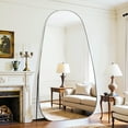 thumbnail image 6 of Antok 81"x41" Wavy Full-Length Mirror with Stand - Elegant Floor Mirror, Shatterproof, Freestanding/Wall Mount, for Bedroom, Dressing Room, Reinforced Sliver Frame, 6 of 8