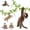 Brown-Squirrel Monkey, variant on MaoGoLan 20" Cow Stuffed Animal with One Baby Cow Plush Toy Stuffed Dairy Cattle Toys