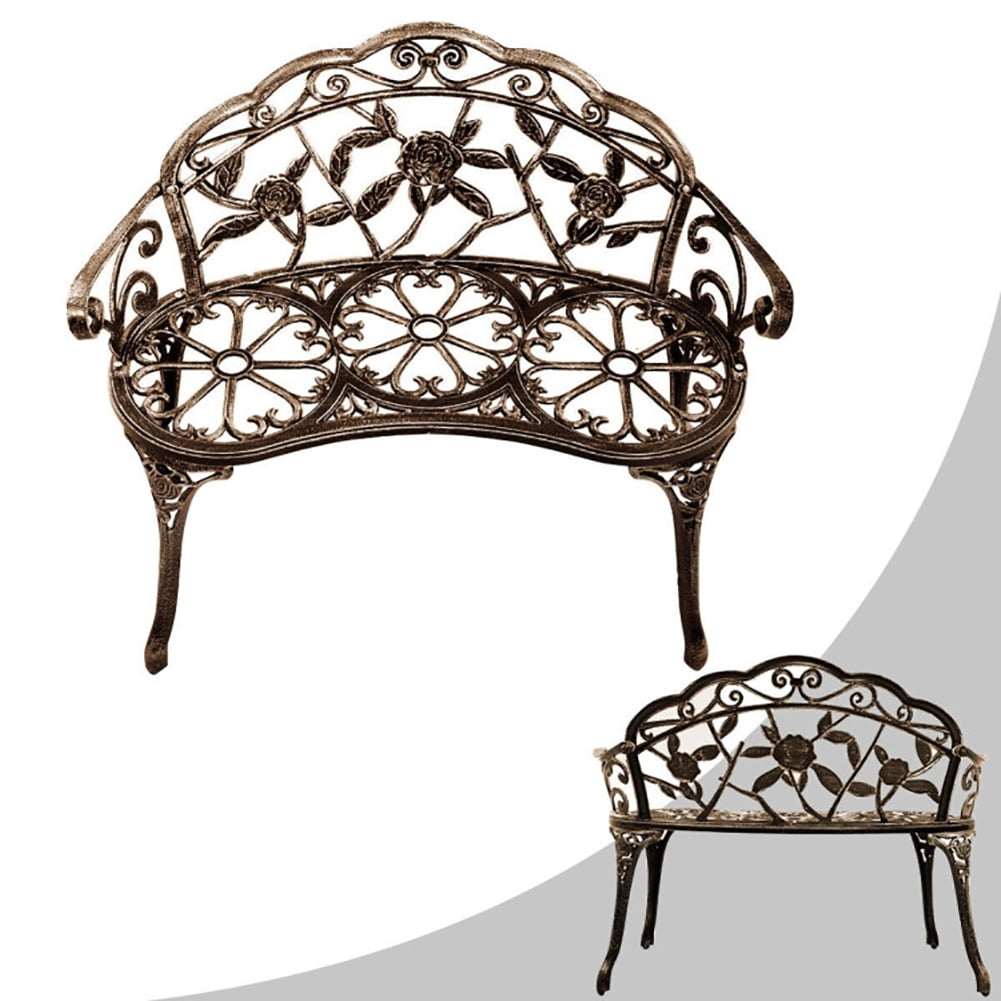 Aimee Lii Aluminum Patio Outdoor Garden Bench Chair Loveseat Cast, Outdoor Patio Furniture, Bronze Aimee Lii Aluminum Patio Outdoor Garden Bench Chair Loveseat Cast, Outdoor Patio Furniture, Bronze