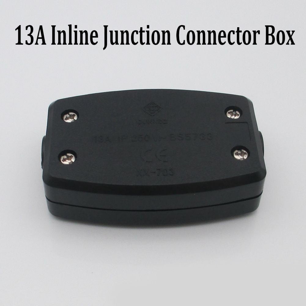 13A In-Line Connector 3 Way Junction Wire Mains Cable Flex Electrical Joiner 