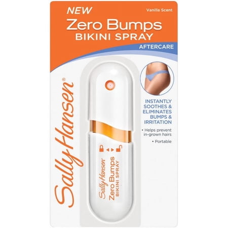 Sally Hansen Zero Bumps Bikini Spray, Bikini Hair Removal, Compact, 0.85 Fl Oz, Hair Removal for Bikini Area, Bikini Line Hair Removal, Bikini Hair Removal At Home, Easy to Use, Vanilla Scent