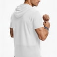 thumbnail image 6 of Maean Mens Sun Protection Hoodie Shirts Short Sleeve Lightweight Quick Dry Hiking Running Athletic Shirt, 6 of 7