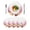 Pink, variant on 13 Inch Round Placemats Set of 6, Japanese Wedding Non Slip Heat Insulation PP Table Mats, Cute Owls Cherry Blossoms Blue Washable Place Mats for Kitchen Dining Party Table Decor