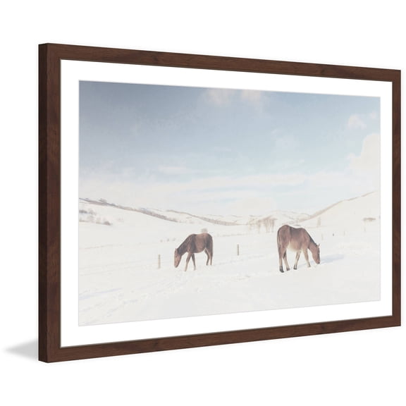 Marmont Hill "Two Horses" Framed Painting Print