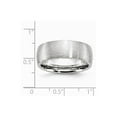 thumbnail image 6 of White Cobalt Ring Band Wedding Standard Domed Satin 8mm, 6 of 6