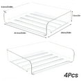 Tomorotec Desk Letter Tray Set, A4 Size Clear PET Stackable Document