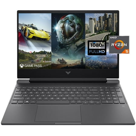 HP Victus 15 Gaming Laptop[Windows 11 Pro], 15.6" FHD IPS 144Hz Display, 6-Core AMD Ryzen 5 7535HS, 16GB DDR5 RAM, 512GB SSD, GeForce RTX 2050, Backlit KB, Wi-Fi 6, BT 5.3, RJ45, w/accessories