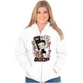 thumbnail image 4 of Kanji Style Retro Cartoon I'm a Boop Women Plus Size Zipper Hoodie Brisco Brands 5X, 4 of 5