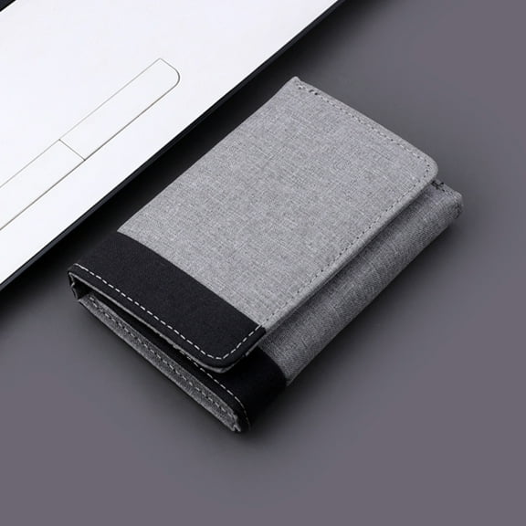 DINHEAROM 1Pcs Wallet Durable Canvas for Men Travel Safe Storage