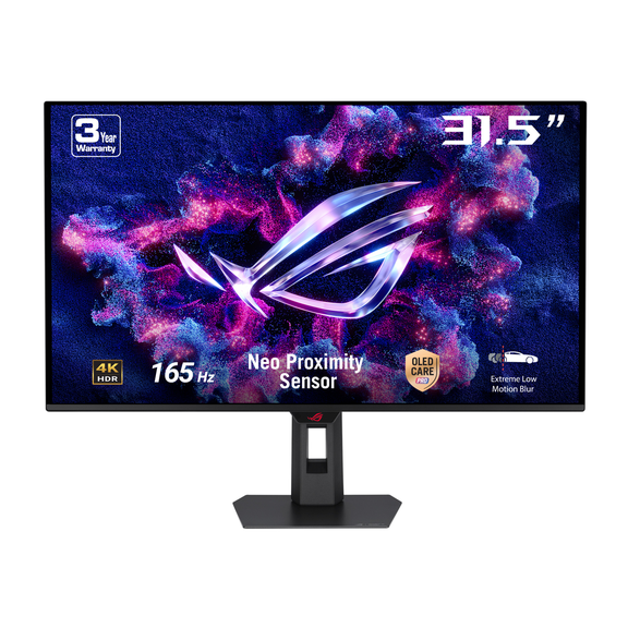 ASUS ROG Strix 32 inch UHD 4K 165Hz AMD FreeSync Premium Pro & G-Sync Compatible HDR400 0.03ms OLED Gaming Computer Monitor with Height Adjustable, Swivel & Tilt Stand XG32UCDS