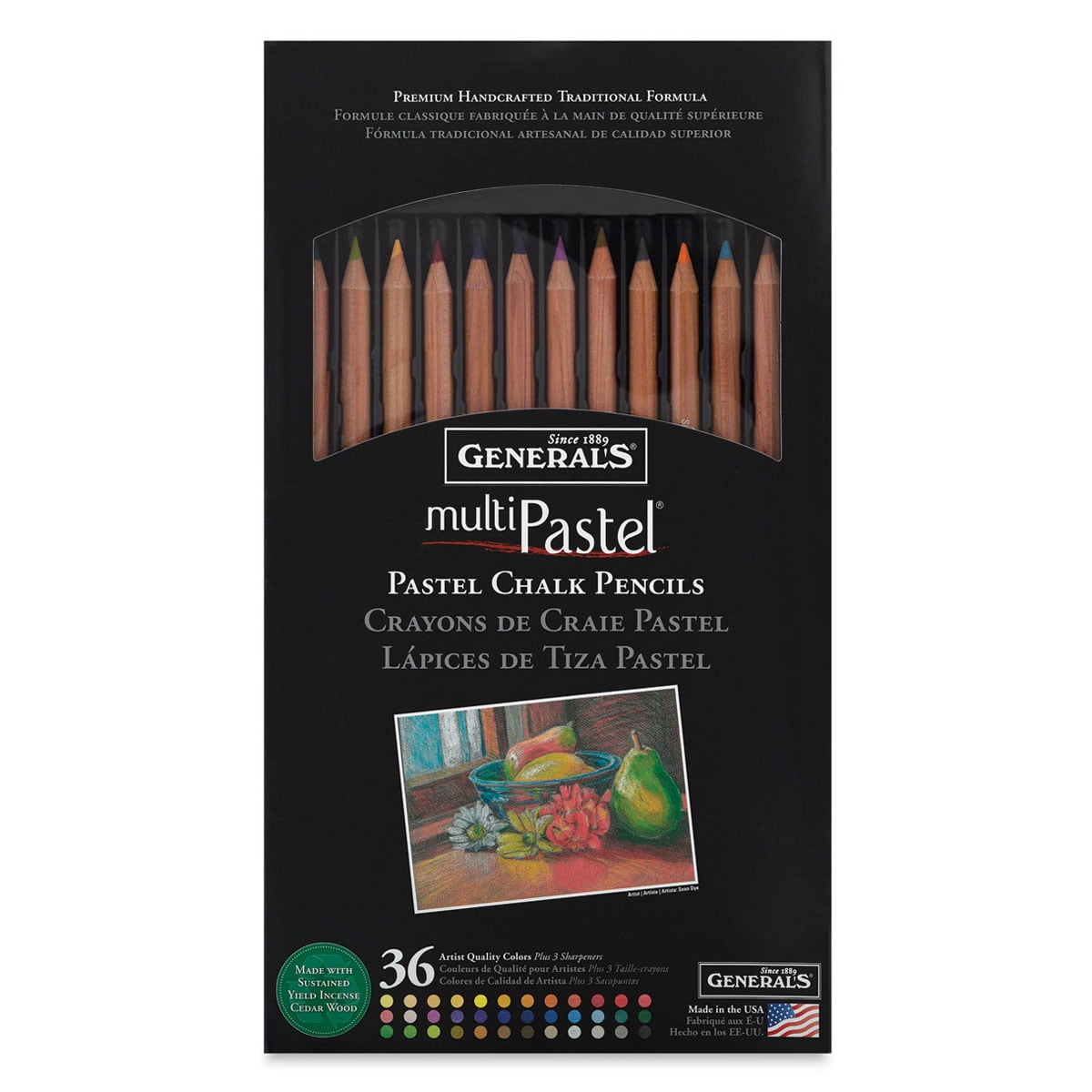 General's White Pastel Chalk Pencil - Moore's Sewing