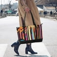 thumbnail image 4 of FORMRS Canvas Laptop Tote Bag for Women with 15.6" Computer Compartments Shoulder Handbag, Futuristic Sun, 4 of 7