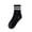 Black, variant on Yuanlong Women's Striped Crew Socks All-Season Socks Breathable Classic Retro Athletic Leisure Hosiery