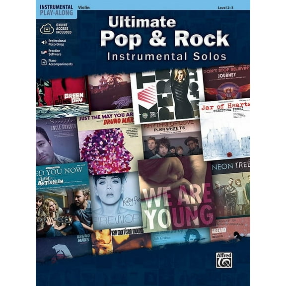 Ultimate Pop Instrumental Solos: Ultimate Pop & Rock Instrumental Solos for Strings: Violin, Book & Online Audio/Software/PDF (Paperback)