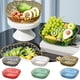 thumbnail image 1 of Bandeja de verduras Recipiente de cesta escurridiza de plástico | Colador de bocadillos para ensalada con patas | Diseño de corte de diamante | Utensilio de cocina multiusos | Picnic de fiesta en, 1 of 6