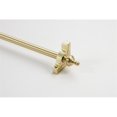 thumbnail image 1 of Zoroufy 01863-03824 48 in. Sovereign Tubular Stair Rod Set with Smooth Brackets Urn Finials in Brushed Brass, 1 of 1