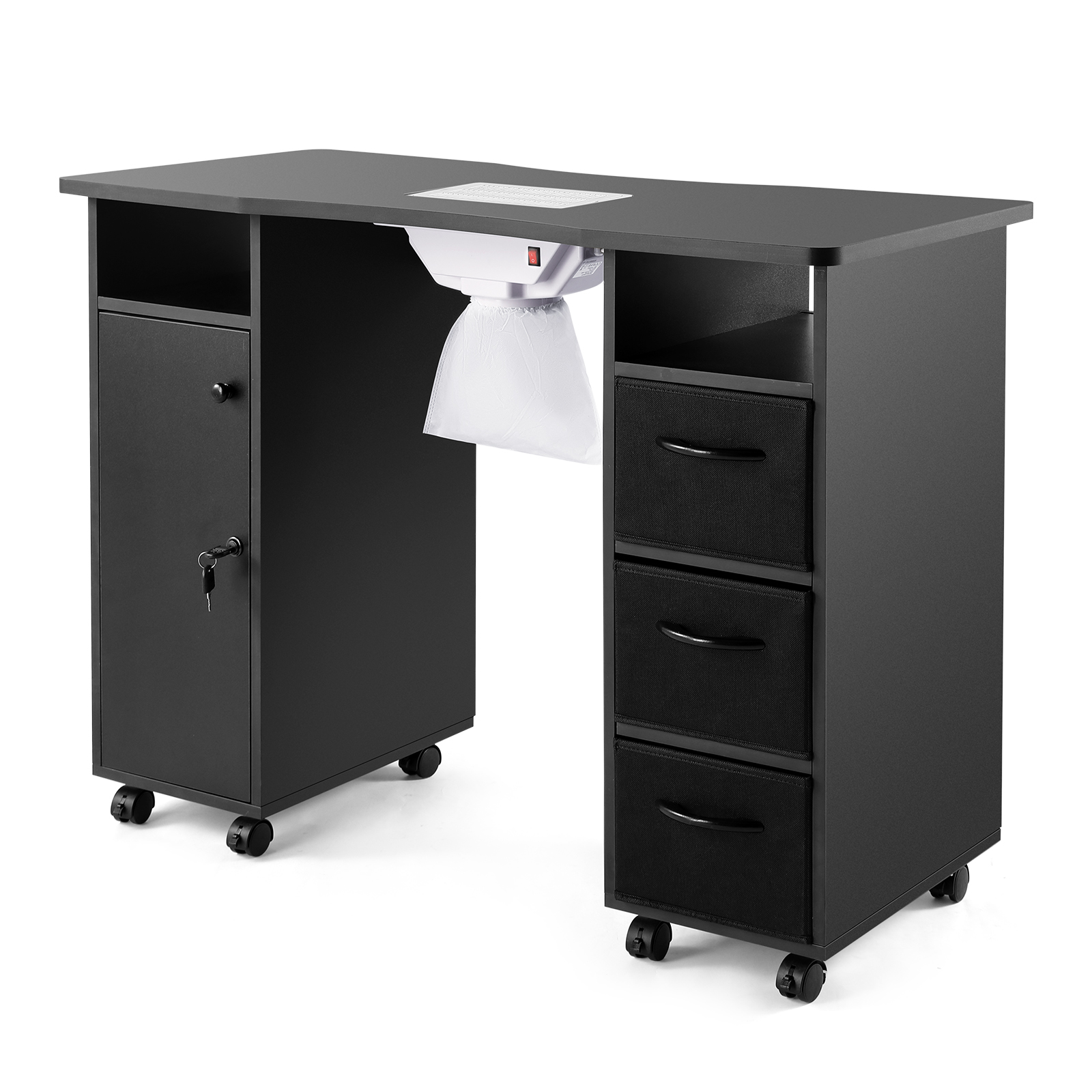 Artist Hand Nail Table Manicure Desk Beauty Station with Electric