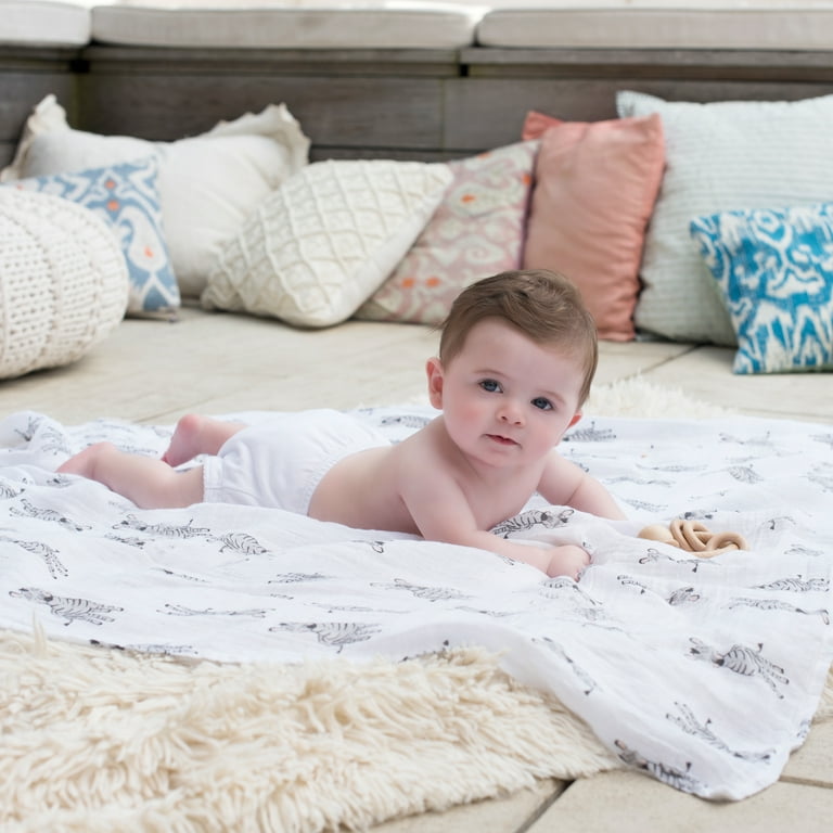 Aden Anais Essentials Cotton Muslin Swaddle Blanket Safari Babes Unisex Infants 4 Pack Walmart