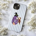 thumbnail image 5 of Halloween Curious Monkey Number 6 Phone Case, Cute Cartoon Animal with Witch Hat & Broom, Fun Striped Birthday Protective Cover for iPhone 17 16 15 14 13 12 11 Pro Plus Mini, 5 of 6
