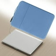 thumbnail image 4 of Sky Blue Laptop Bag 15.6 Inch Ge, 15.6 Inch Laptop Sleeve Case Multi Color Linen Fabric Protective Bag Water with Front Pocket for Chargers/Accessories Compatible with and More Lightweight &, 4 of 5