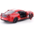 thumbnail image 4 of Diecast 2018 Ford Mustang GT 5.0 Red with White Stripes "GT Racing" Series 1/24 Diecast Model Car by Motormax, 4 of 5