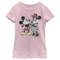 thumbnail image 4 of Disney Characters Mickey Minnie T-Shirt Rétro pour Fille, Léger Pink, Moyen, 4 of 4