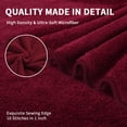 thumbnail image 4 of Jessy Home 8 Piece Home Collection Ultra Soft Cozy Towels 700 GSM Wine Red Plush Towel Set, 4 of 8