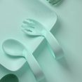 thumbnail image 4 of Lubelski 2Pcs Baby Utensils Set Easy Grip BPA Free PP Children Self Feeding Learning Spoons Forks Set for Toddler, 4 of 9