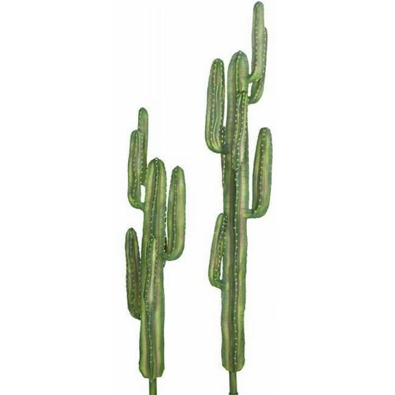 54 in. Sunset Saguaro Cactus Plants, Blue & Green