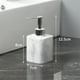 thumbnail image 2 of Juego de dispensador de jabón con textura de mármol elegante, 2 dispensadores de jabón de resina y 1 bandeja, juego de accesorios de baño, 2 of 4