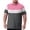 Pink-C-210526aa, variant on Trgacdwlo XL-8XL Color Block Polo Shirts for Men Big and Tall Short Sleeve Fishing Shirts for Men Breathable Men's Golf Shirts