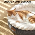 thumbnail image 2 of Cama para Gatos FUKUMARU Lavable Redonda en Forma de Dona Súper Suave Gris 53 cm, 2 of 9