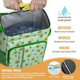 thumbnail image 3 of Cute Avocado and Fruit Pattern Cooler Backpack, Leakproof Lunch Bag with Kawaii Design for Summer, Work, and Road Trips, 3 of 6