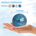 thumbnail image 3 of Clearance Sale!6pcs Mosaic Sphere Balls Set,2.4inch Decorative Orbs Table Centerpiece Balls,Round Glass Ball Mosaic Glass Orbs for Dining Coffee Table Decor,Vases Wedding Party-Blue, 3 of 4