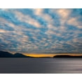 thumbnail image 2 of Jaynes Gallery 24x20 Black Ornate Wood Framed with Double Matting Museum Art Print Titled - Washington-Seabeck Cloudy sunset on Hood Canal, 2 of 4