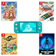 thumbnail image 1 of Nintendo Switch Lite Game Console with One Puzzle Game - Turquoise (Refurbished), 1 of 4