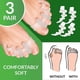 thumbnail image 3 of Separadores de dedos superpuestos [6 piezas] para relajar los dedos, gel de silicona mejorado, 0 % BPA, talla única, separador, 3 of 3