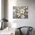 thumbnail image 3 of Nawypu Magnolia Simplicity Neutral Gray Canvas Wall Art, 3 of 4