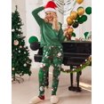 thumbnail image 2 of Ekouaer Womens Pajamas Set Long Sleeve Christmas PJ Sets Soft Lounge Set for Women Sleepwear Joggers with Pockets, 2 of 6