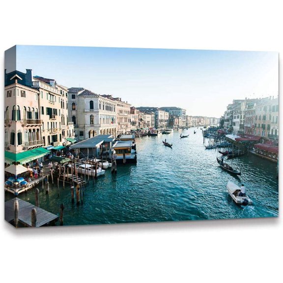 IDEA4WALL Landscape Canvas Wall Art Italy City Canvas Prints Modern Home Wall Decor, 16"x24"